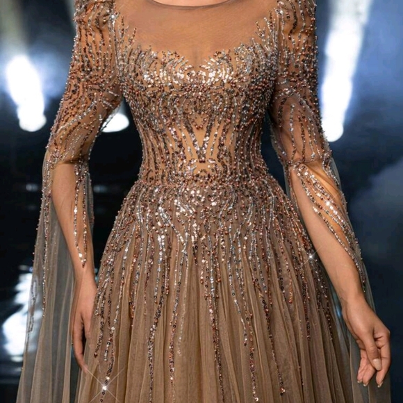 Dresses & Skirts - Elegant Long Sleeve Sequin Dress